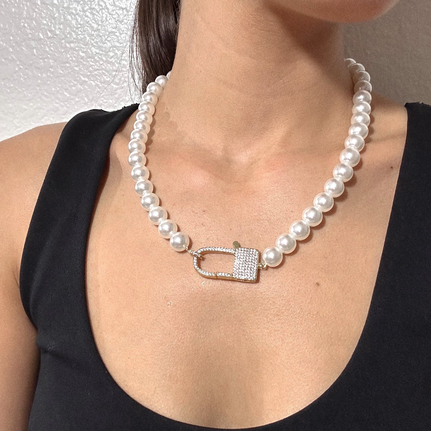 Pearl Lock Necklace